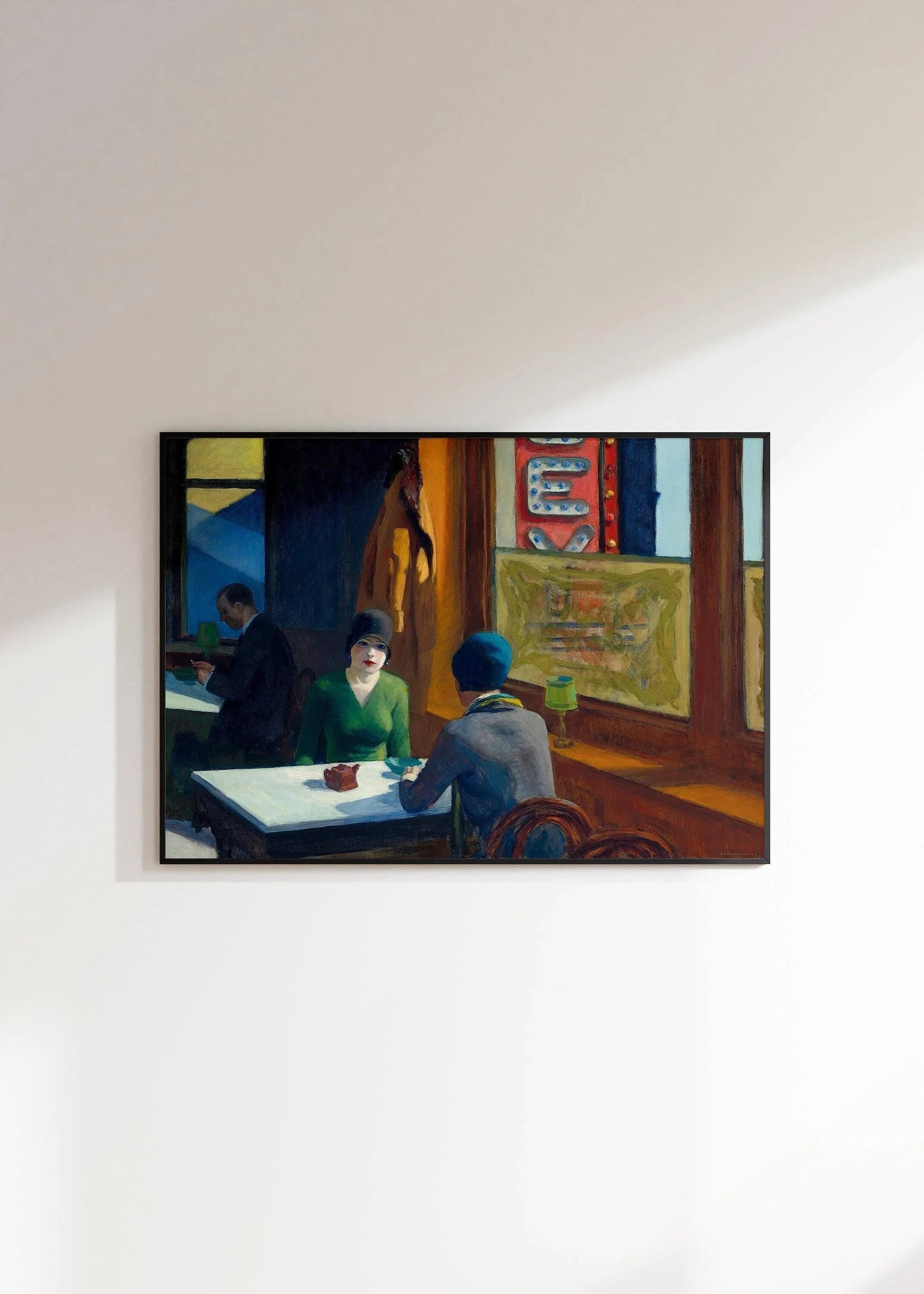 Edward Hopper - Café (Chop Suey) | Œuvre d'art célèbre (disponible encadrée ou non encadrée)