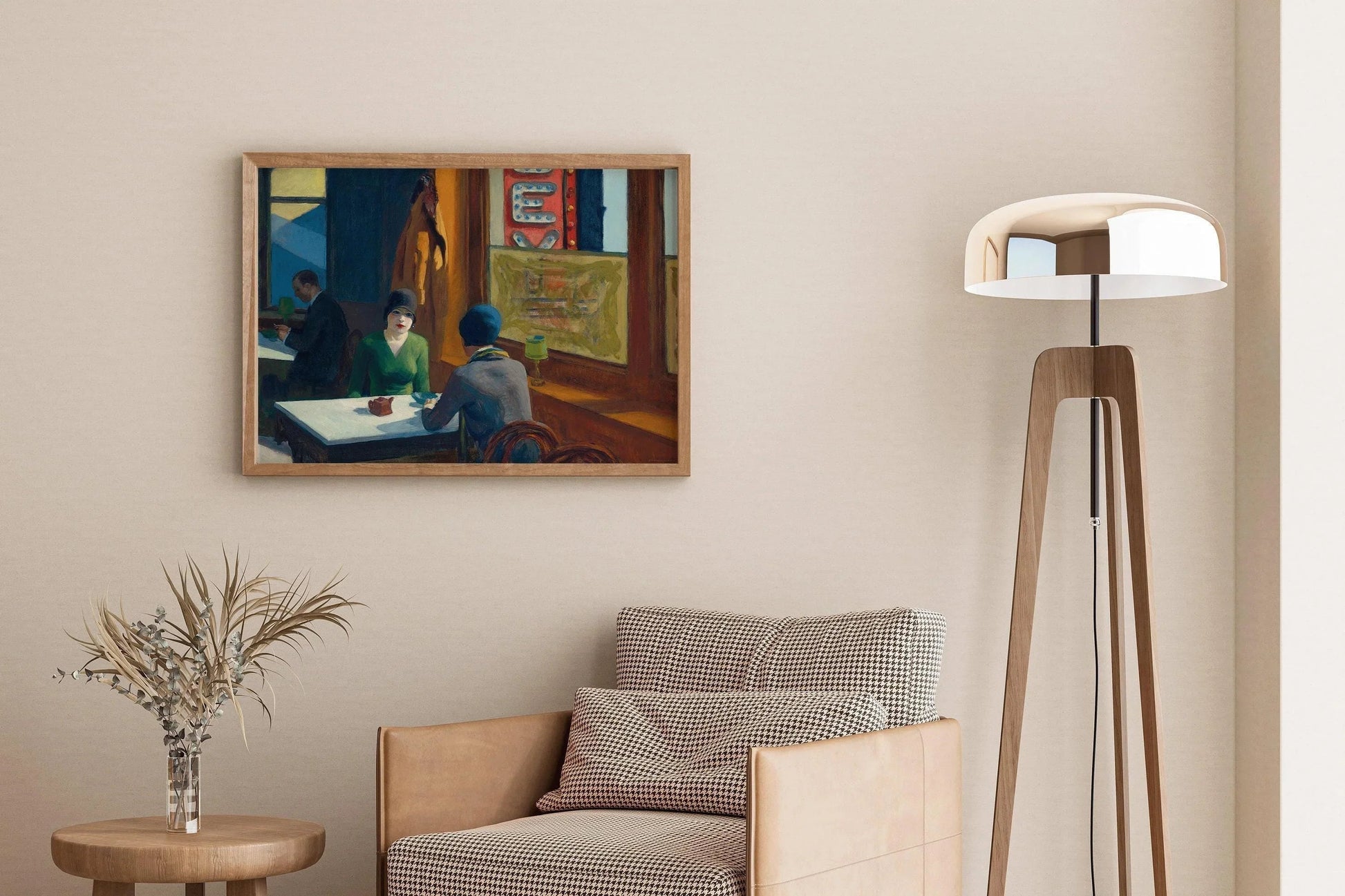 Edward Hopper - Café (Chop Suey) | Œuvre d'art célèbre (disponible encadrée ou non encadrée)