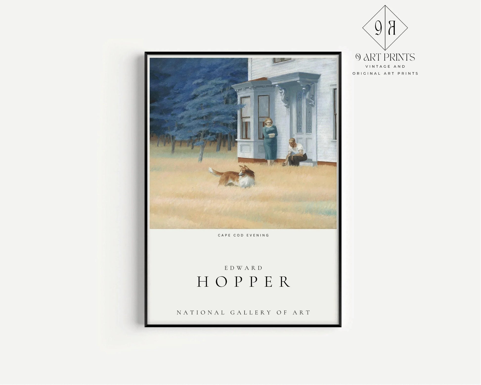 Ensemble d'affiches d'exposition Edward Hopper : Matin et soir à Cape Cod