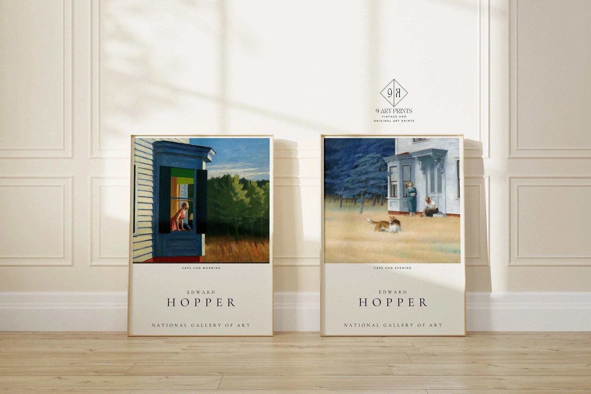 Ensemble d'affiches d'exposition Edward Hopper : Matin et soir à Cape Cod