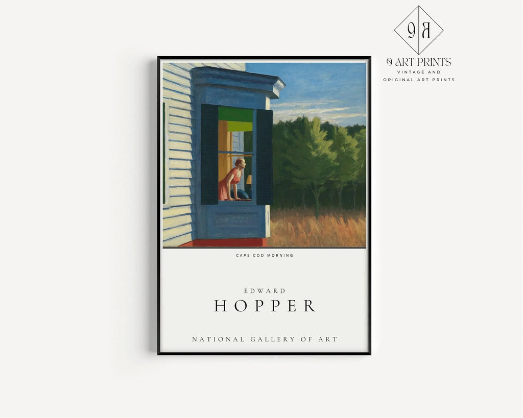 Ensemble d'affiches d'exposition Edward Hopper : Matin et soir à Cape Cod