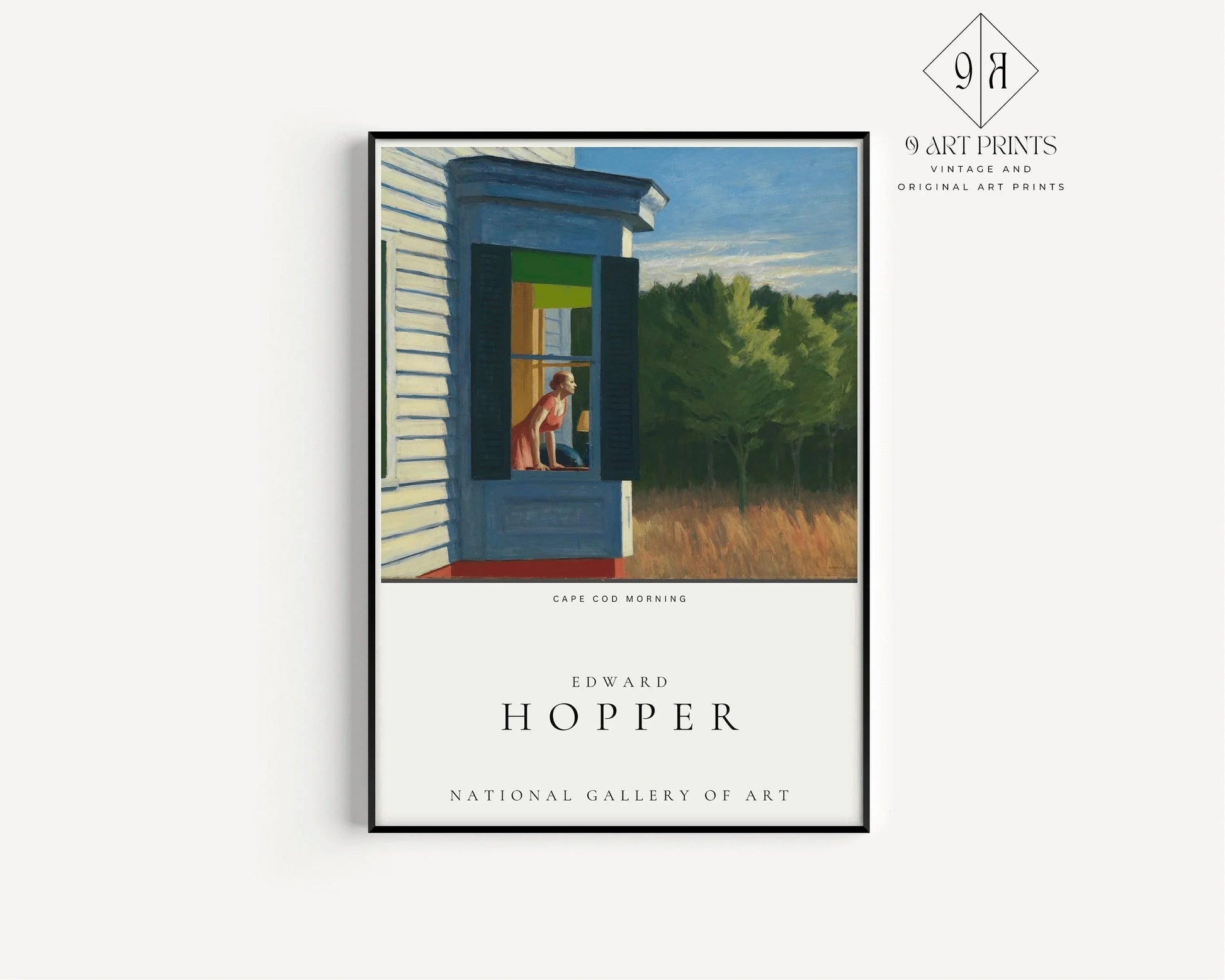 Ensemble d'affiches d'exposition Edward Hopper : Matin et soir à Cape Cod