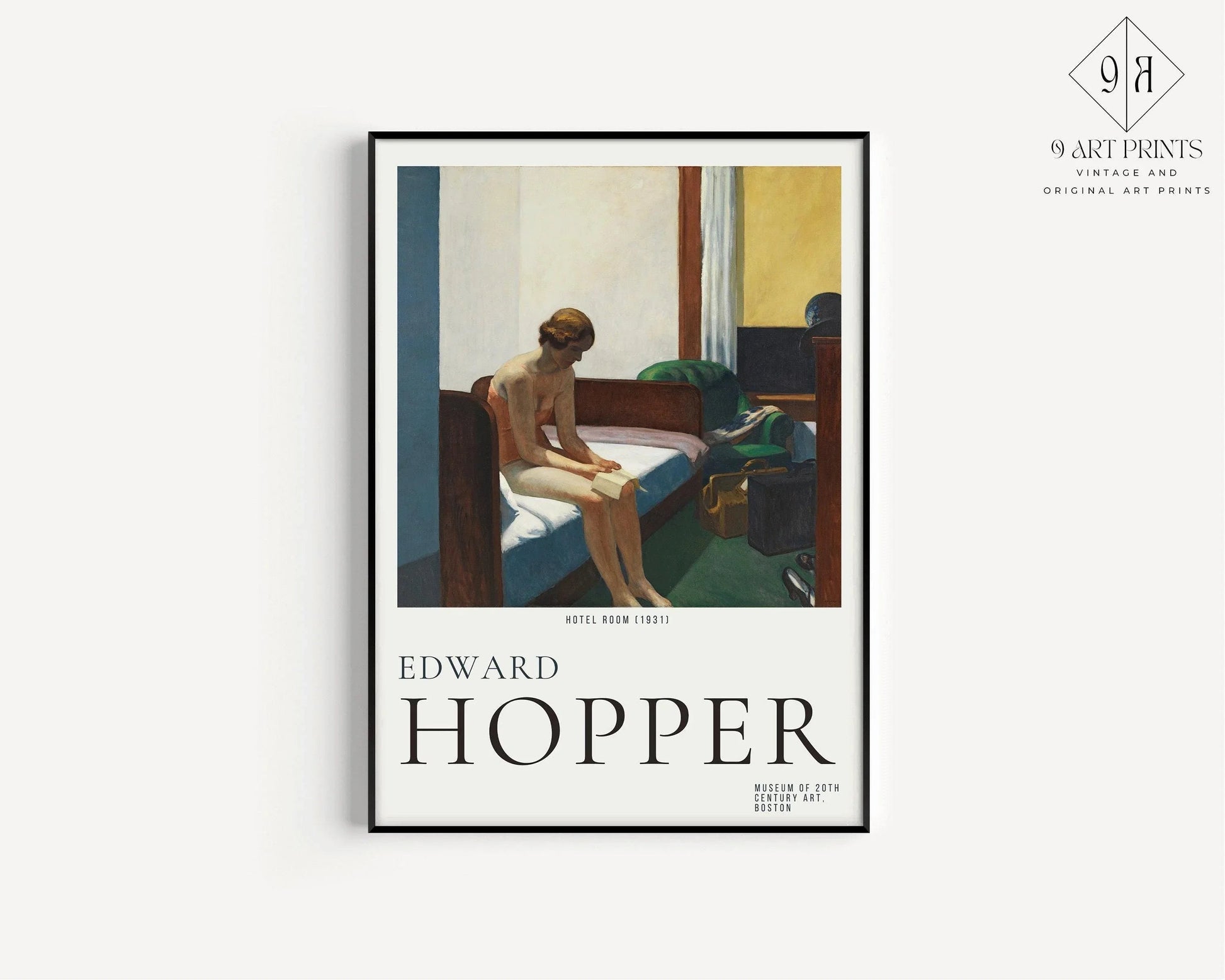 Edward Hopper Prints: New York Interior and Hotel Room Duo