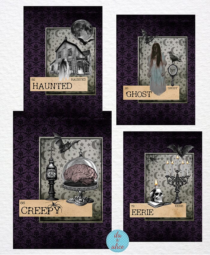Dark Eerie Spooky Postcards
