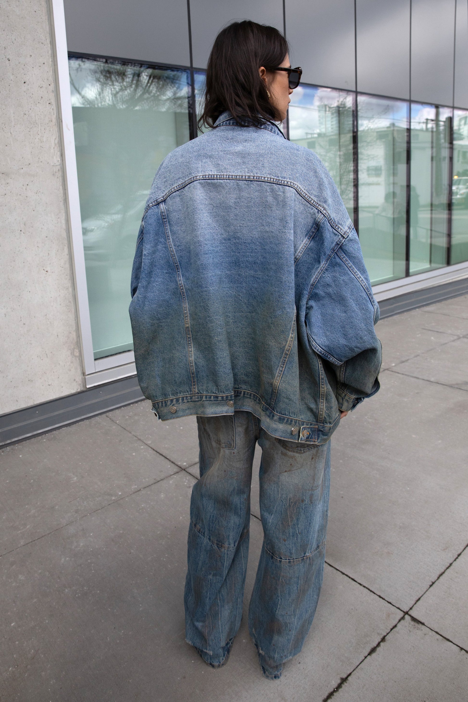 VESTE EN JEAN VINTAGE OVERSIZE