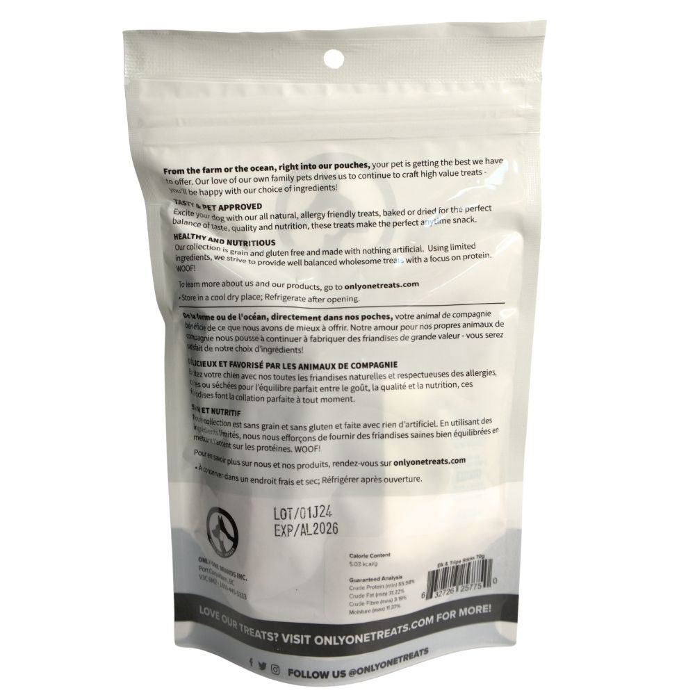 Bâtonnets de tripes d'élan et de bœuf 70 g