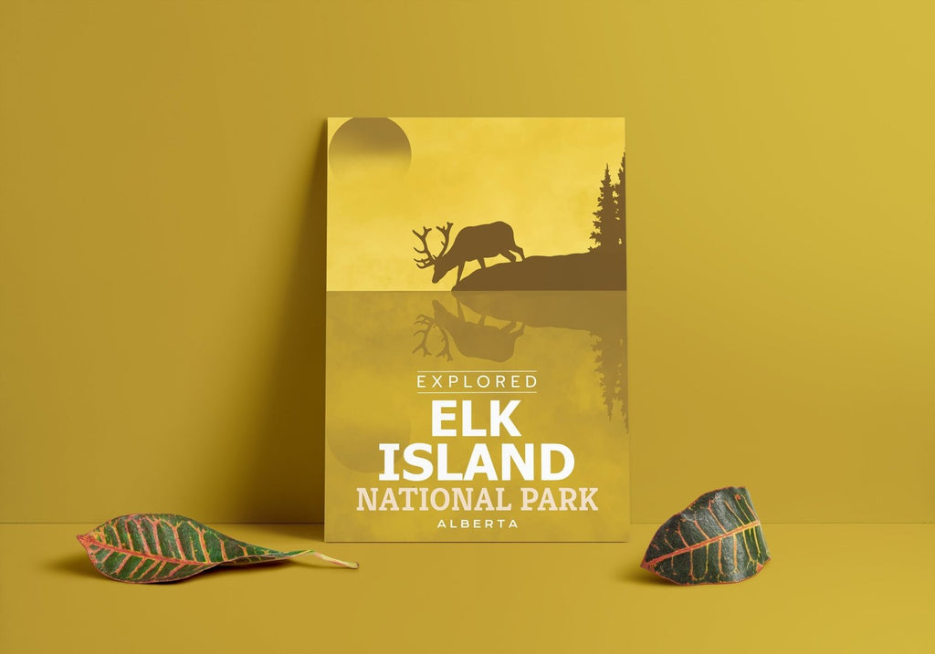 Elk Island National Park 'Explored' Poster