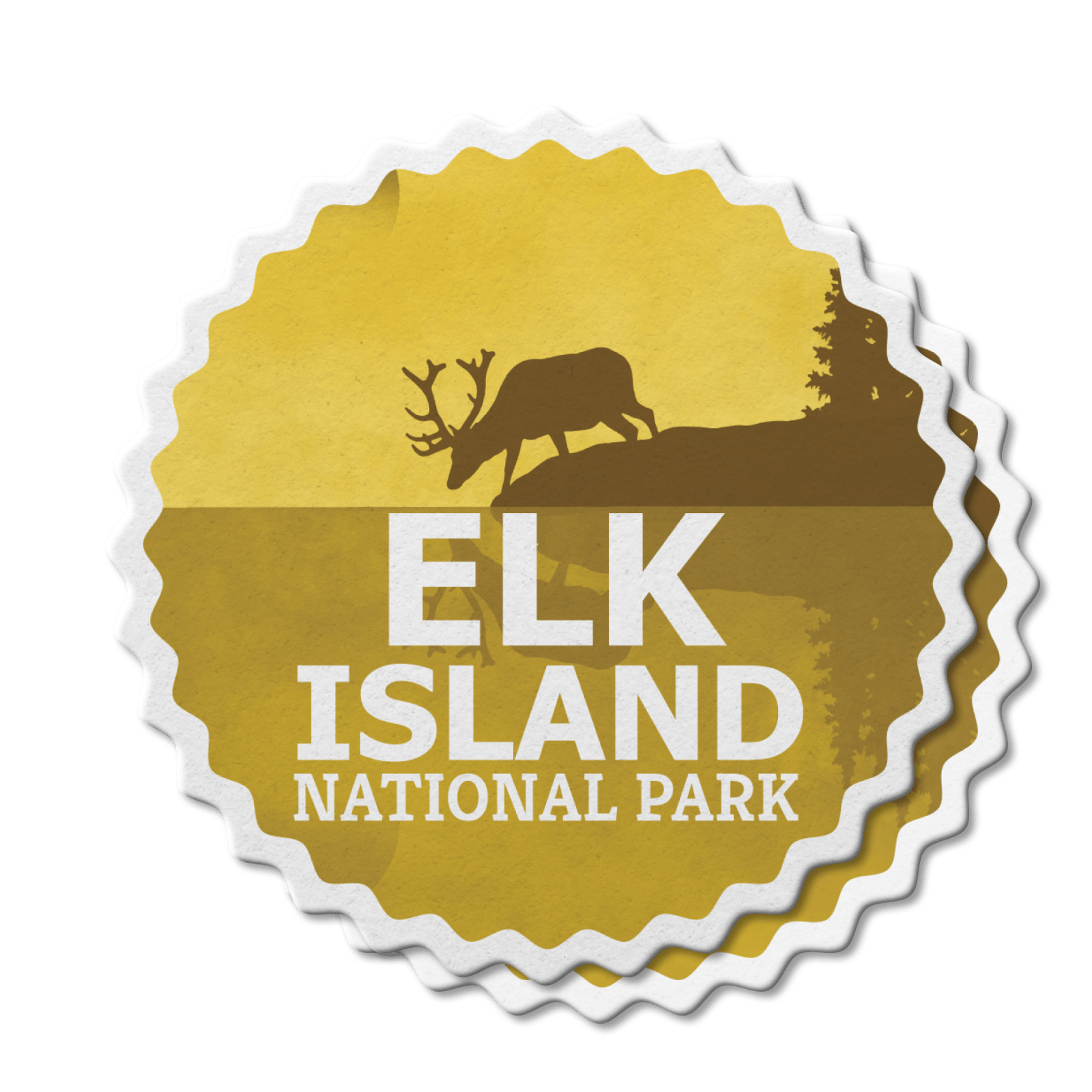 Elk Island National Park of Canada Waterproof Vinyl Sticker