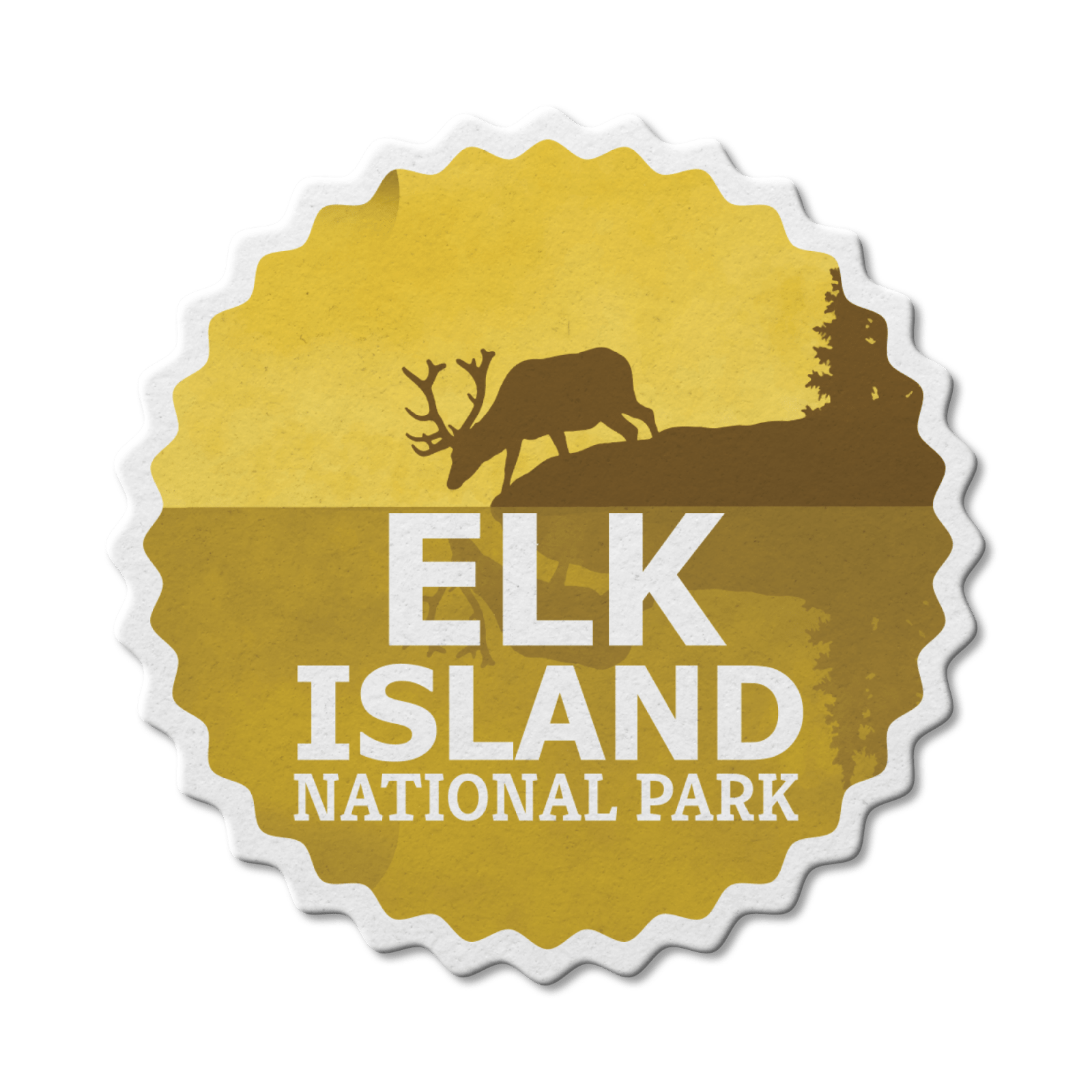 Elk Island National Park of Canada Waterproof Vinyl Sticker