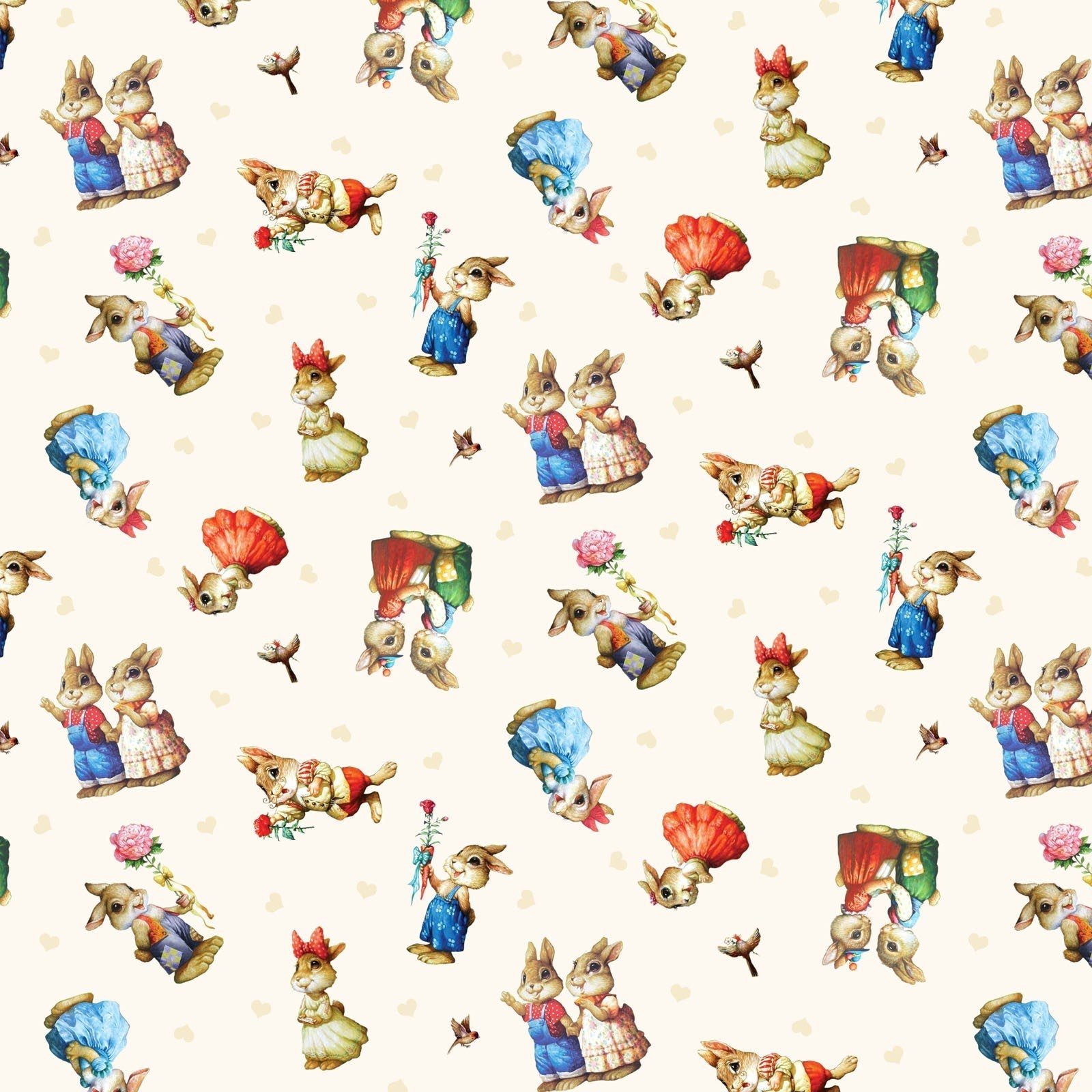 Studio d'Elizabeth - Je t'aime - Lancer de lapin - 27002 Crème