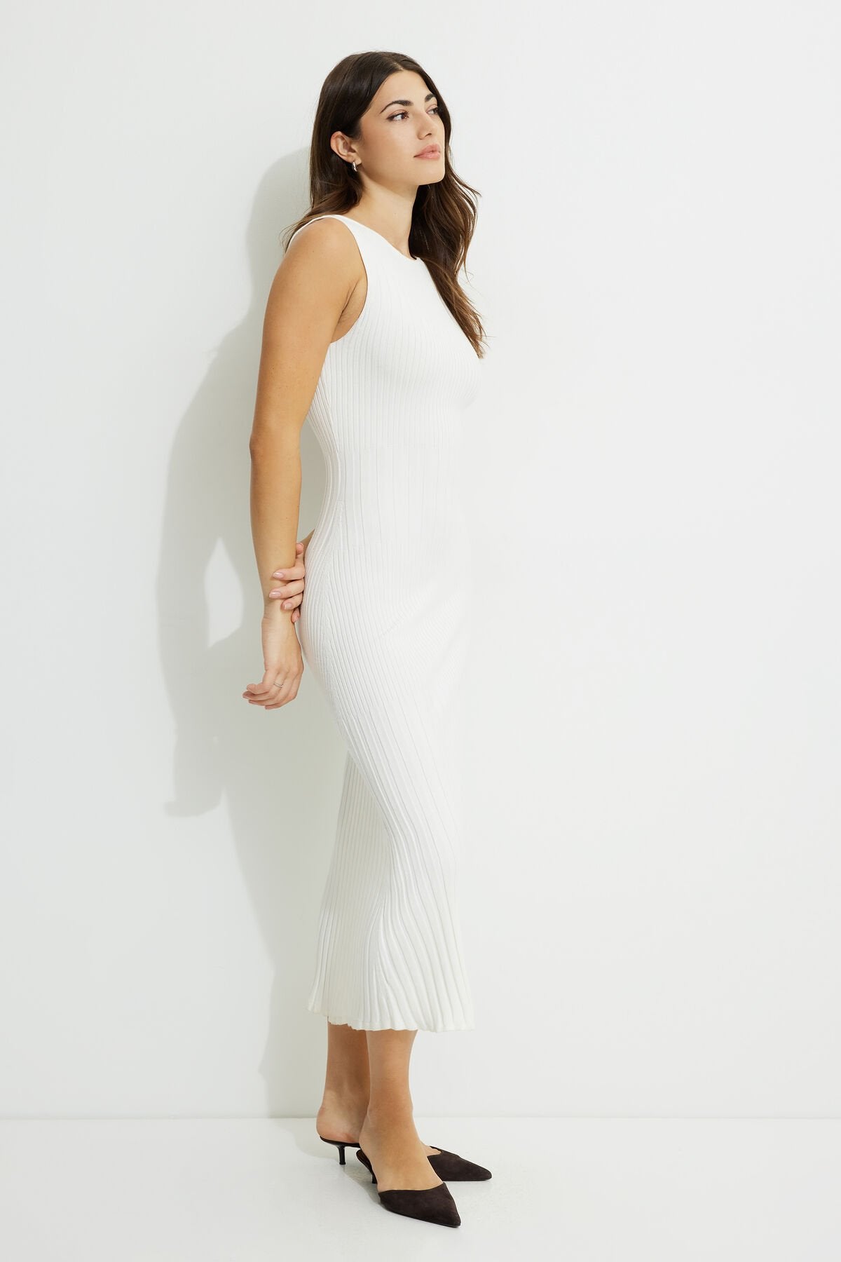 Ribbed Maxi Sweater Dress