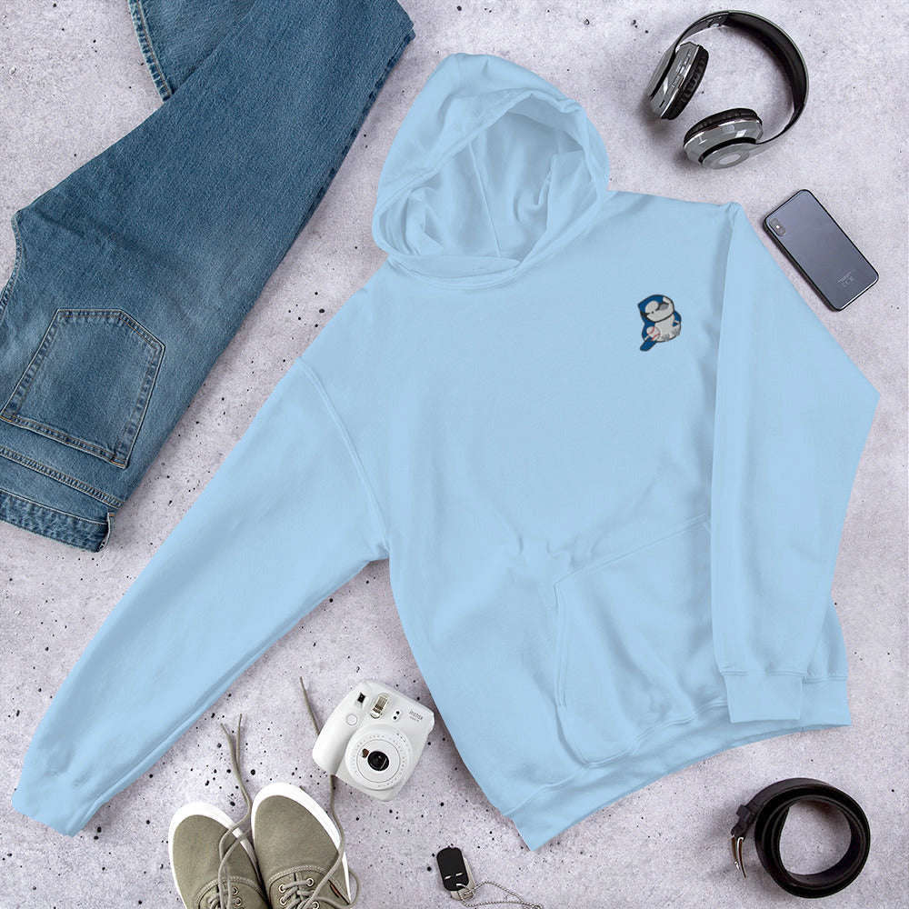 Embroidered Blue Jay Hoodie