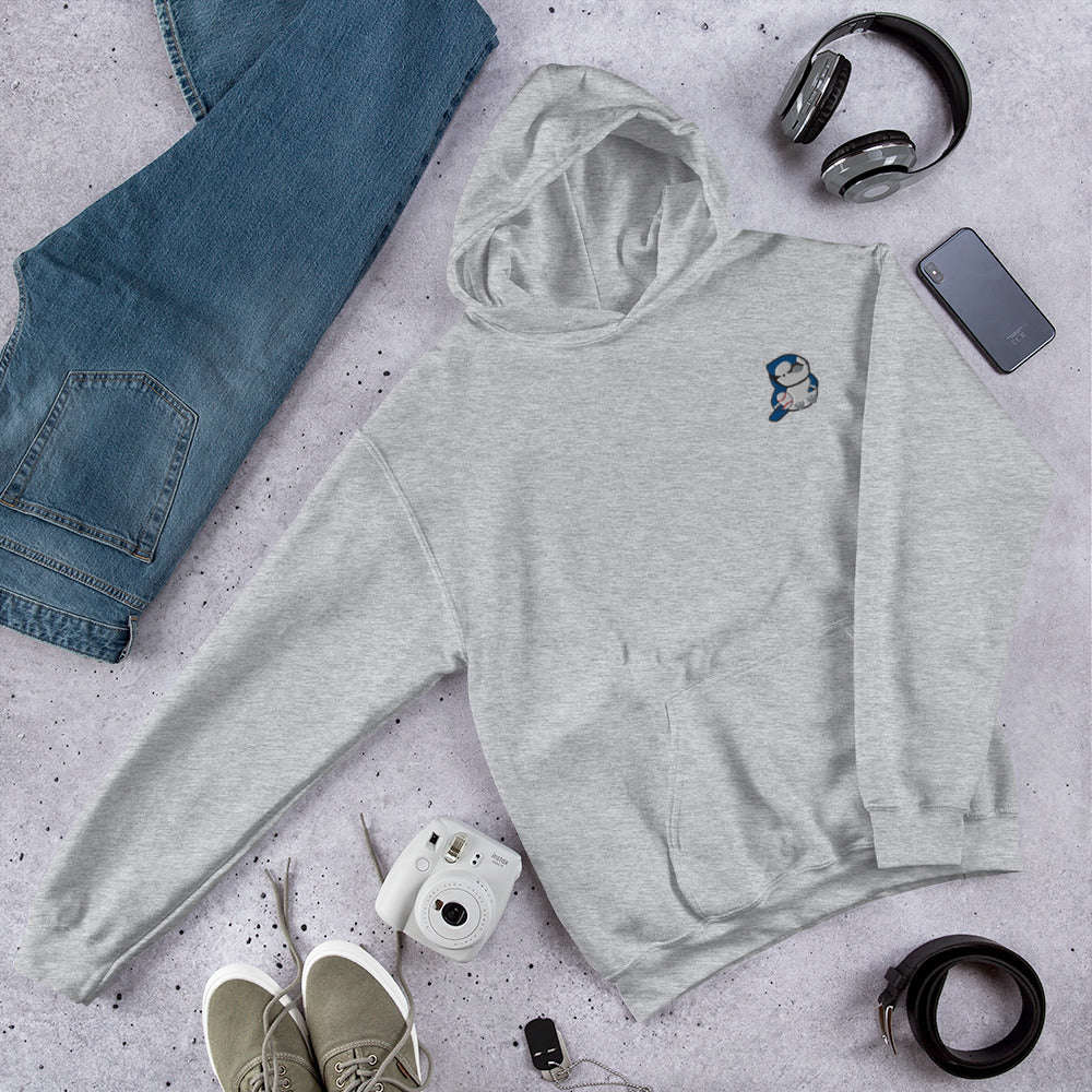 Embroidered Blue Jay Hoodie