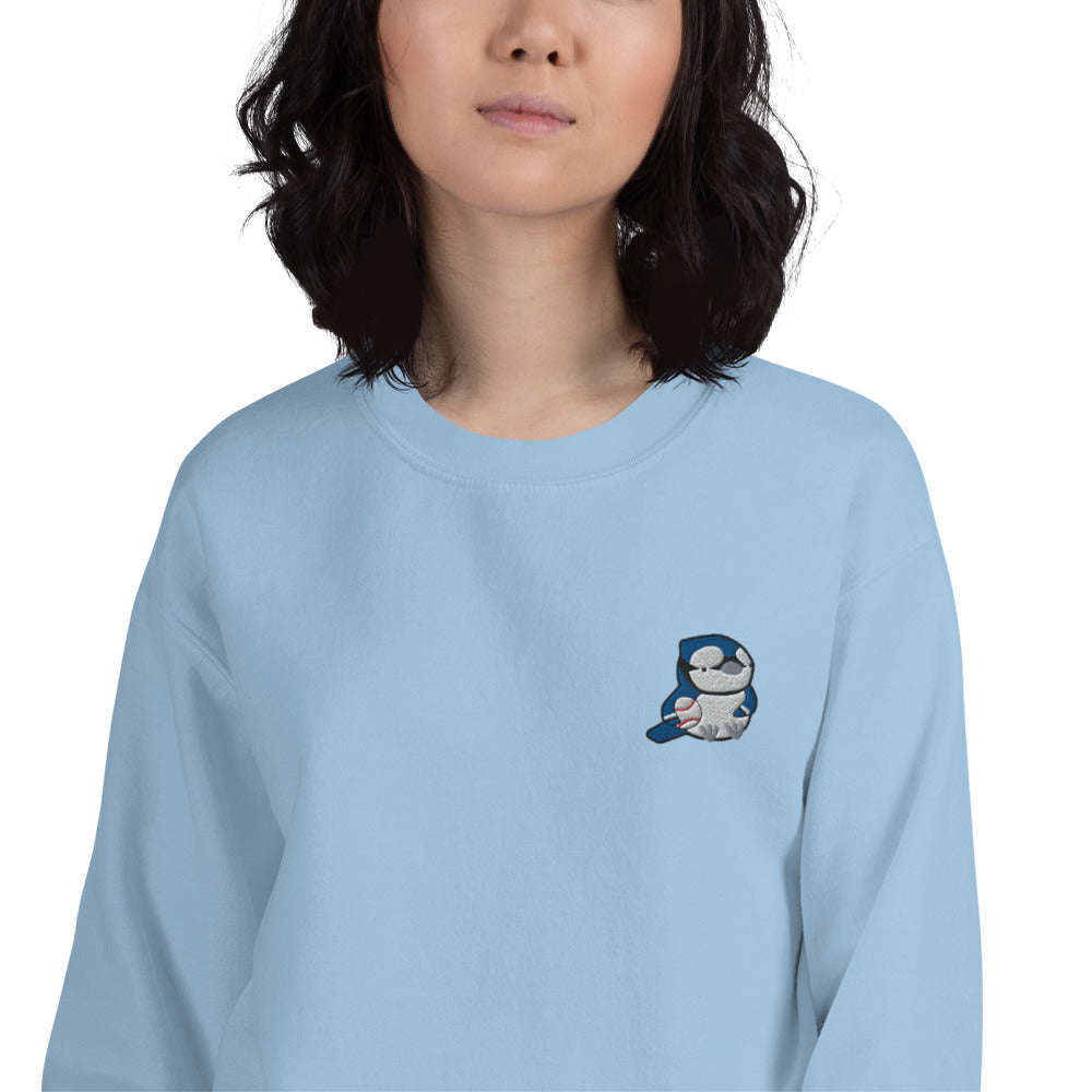 Embroidered Blue Jay Sweatshirt - Toronto Baseball Apparel