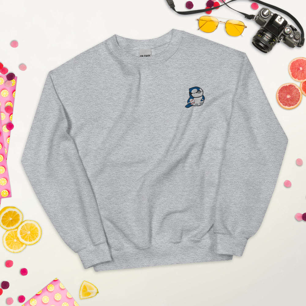 Embroidered Blue Jay Sweatshirt - Toronto Baseball Apparel