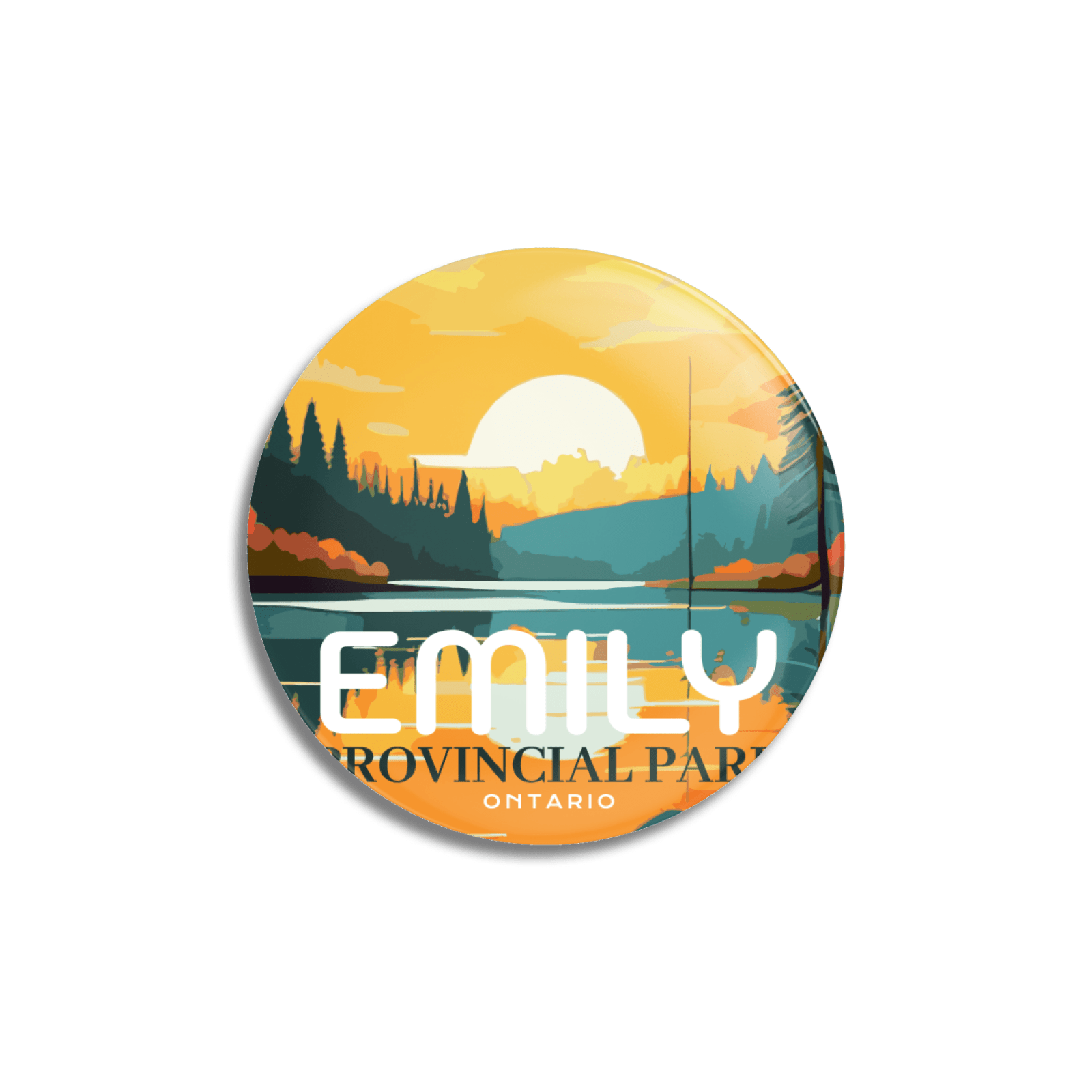 Emily Provincial Park of Ontario Pinback Button, Canada Parks