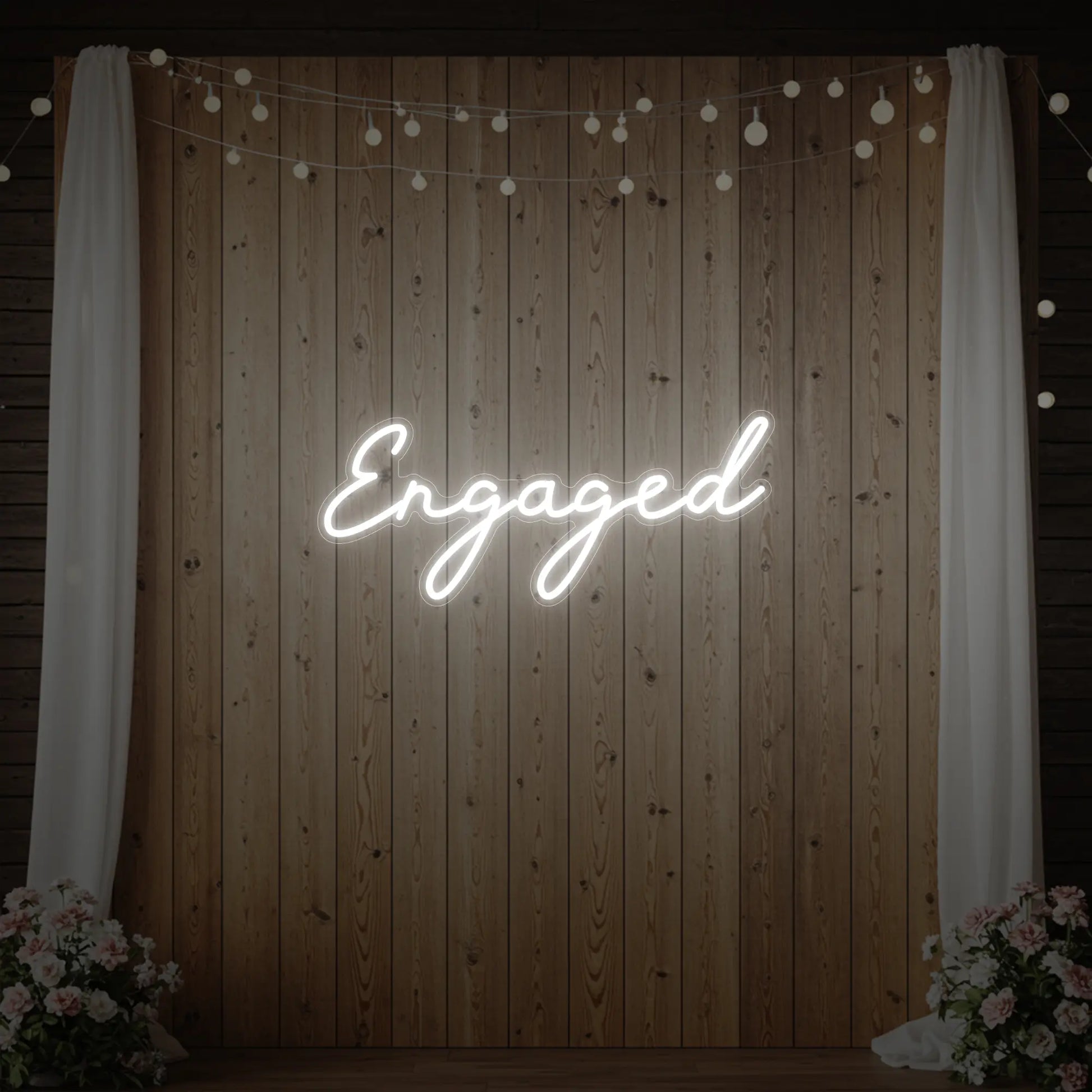 Enseigne lumineuse « Fiancé »