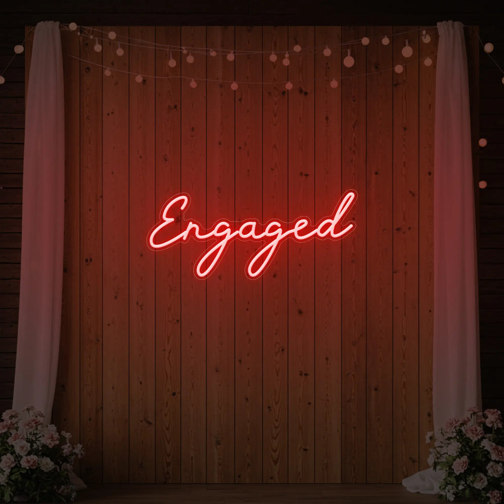 Enseigne lumineuse « Fiancé »