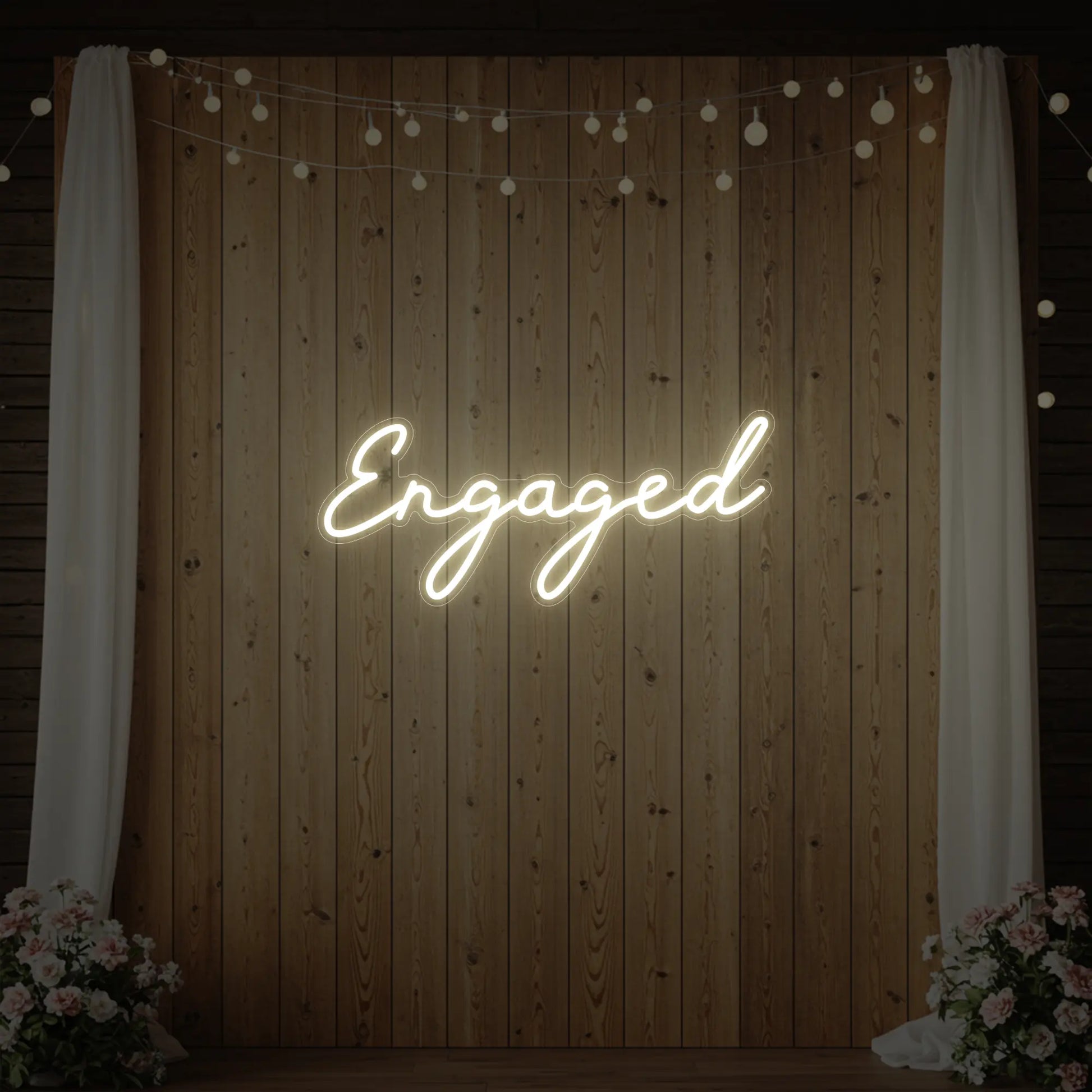 Enseigne lumineuse « Fiancé »