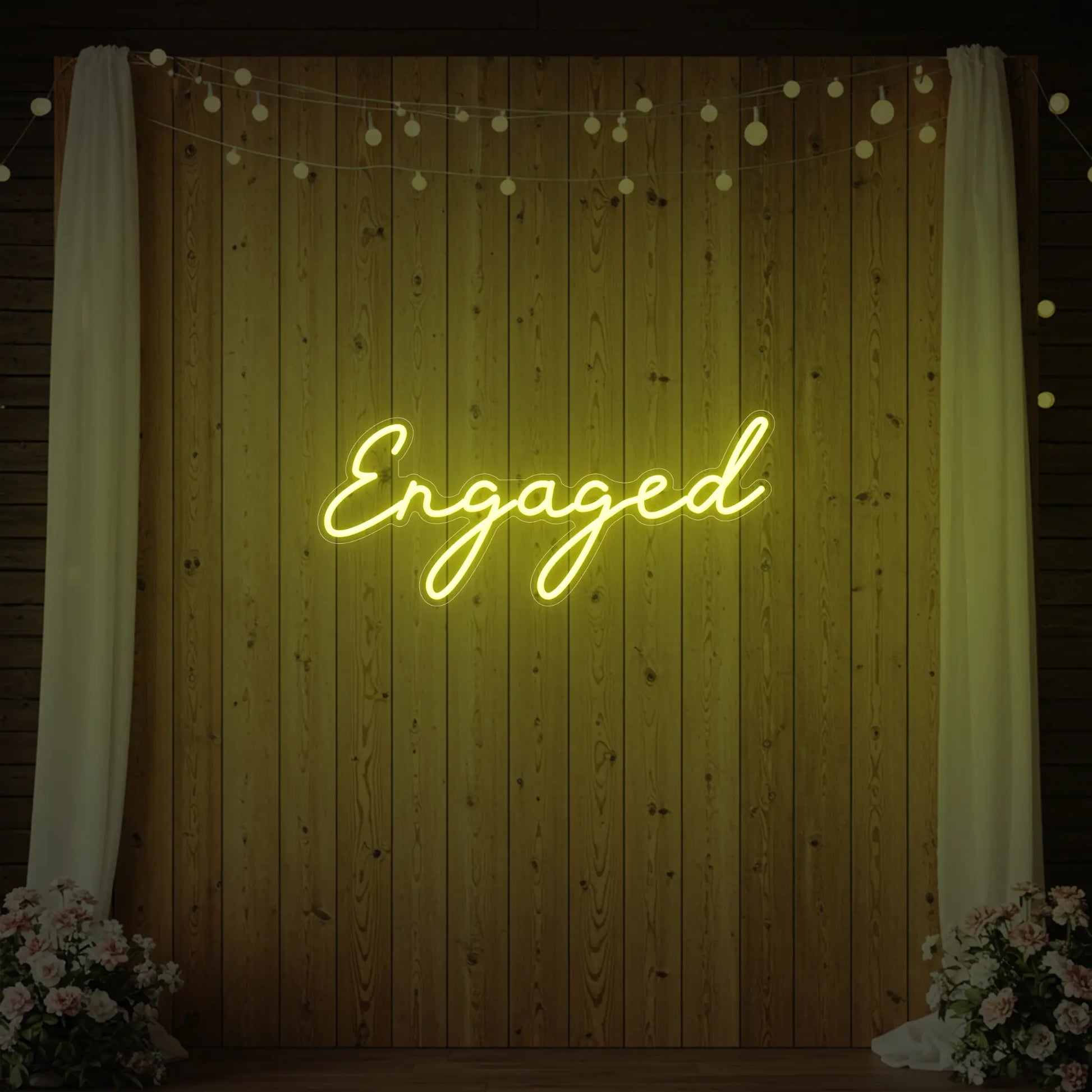 Enseigne lumineuse « Fiancé »