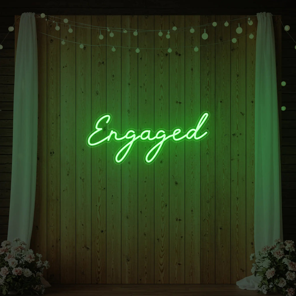 Enseigne lumineuse « Fiancé »