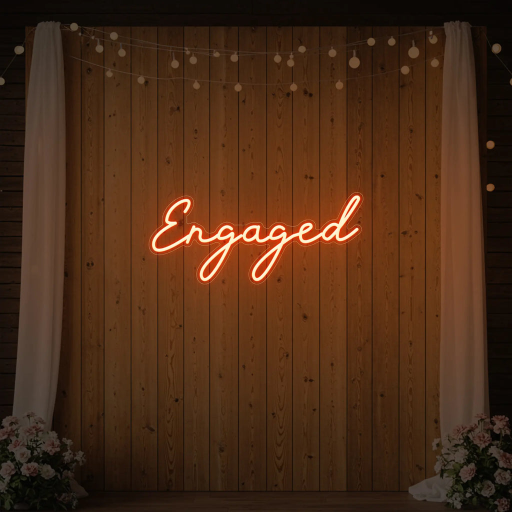Enseigne lumineuse « Fiancé »