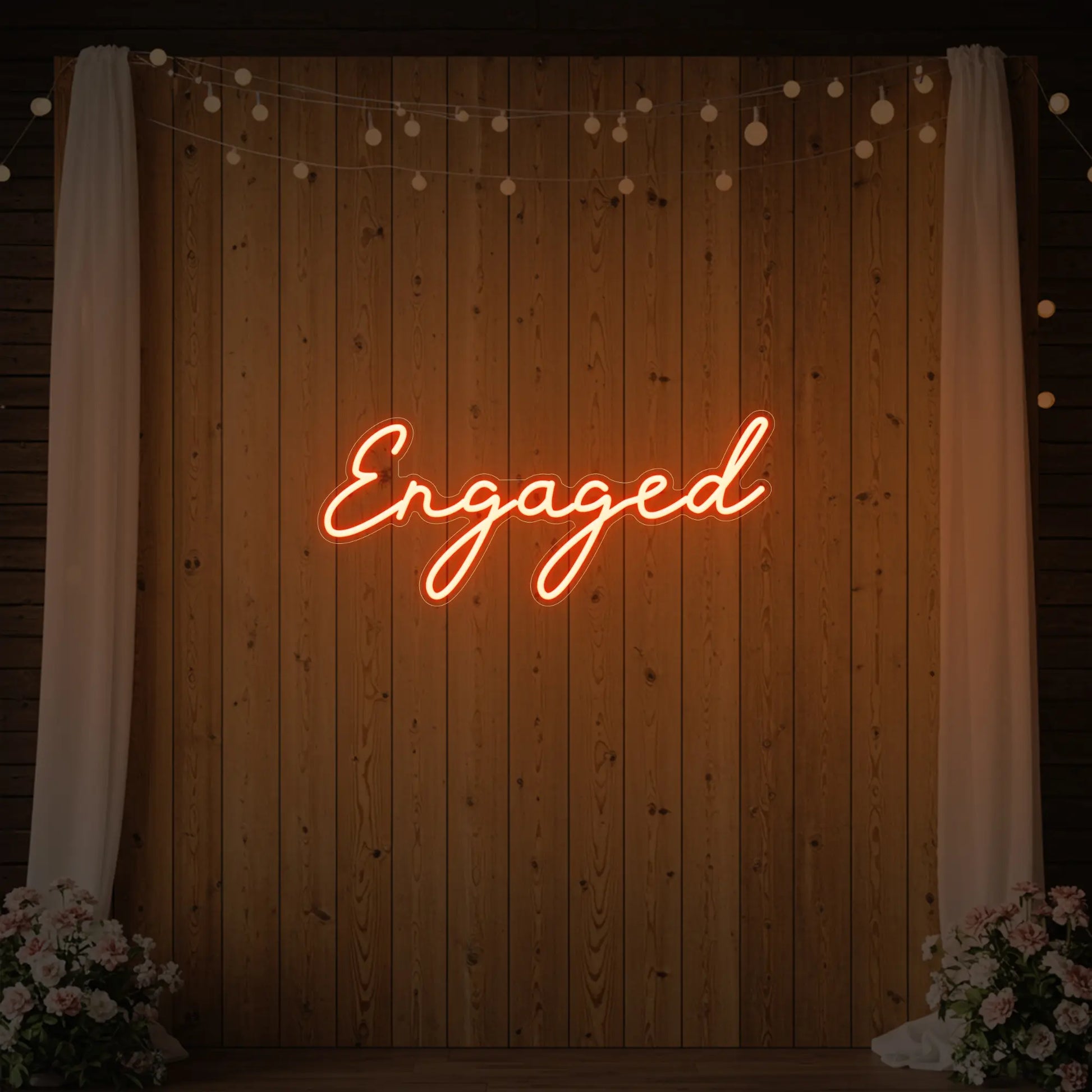 Enseigne lumineuse « Fiancé »