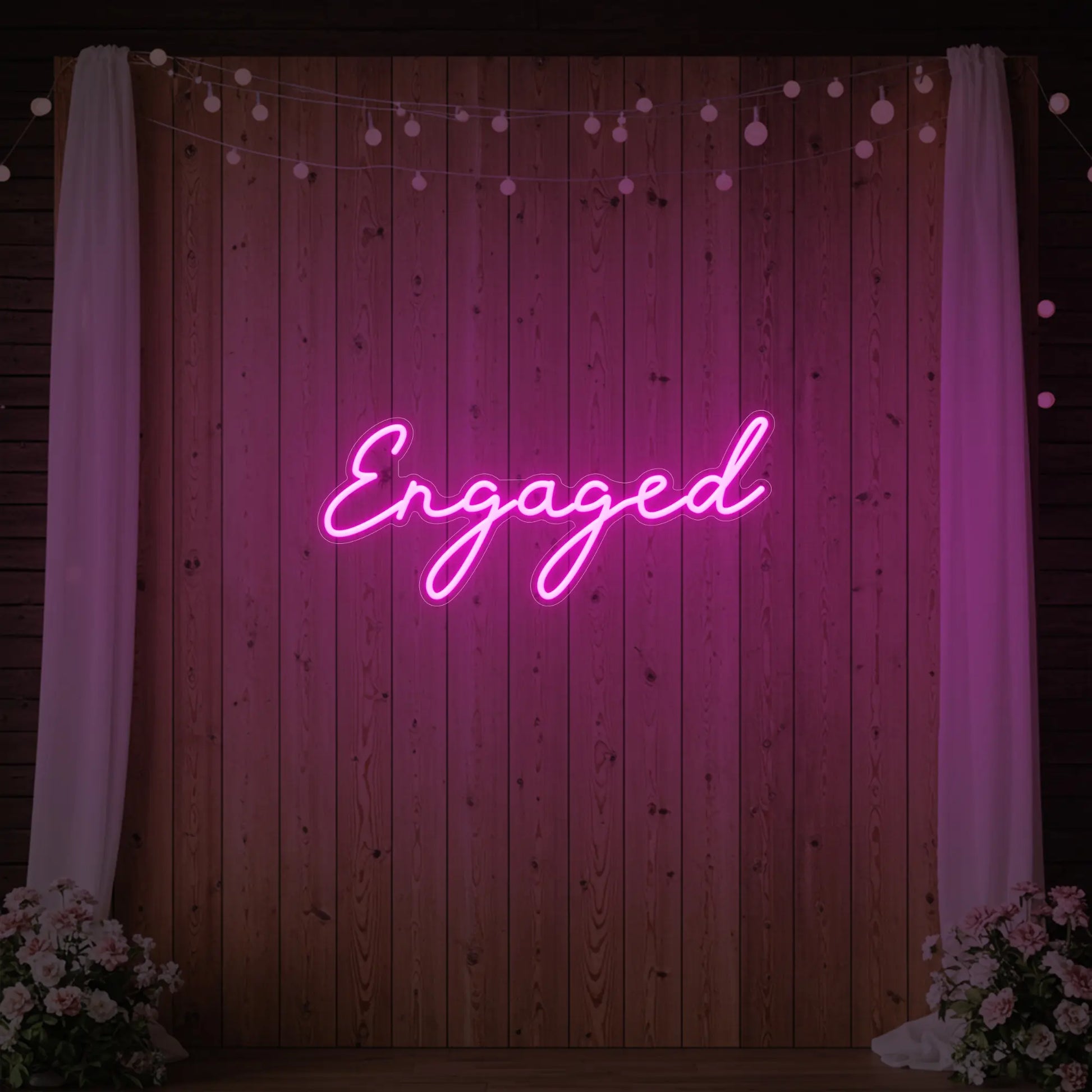 Enseigne lumineuse « Fiancé »