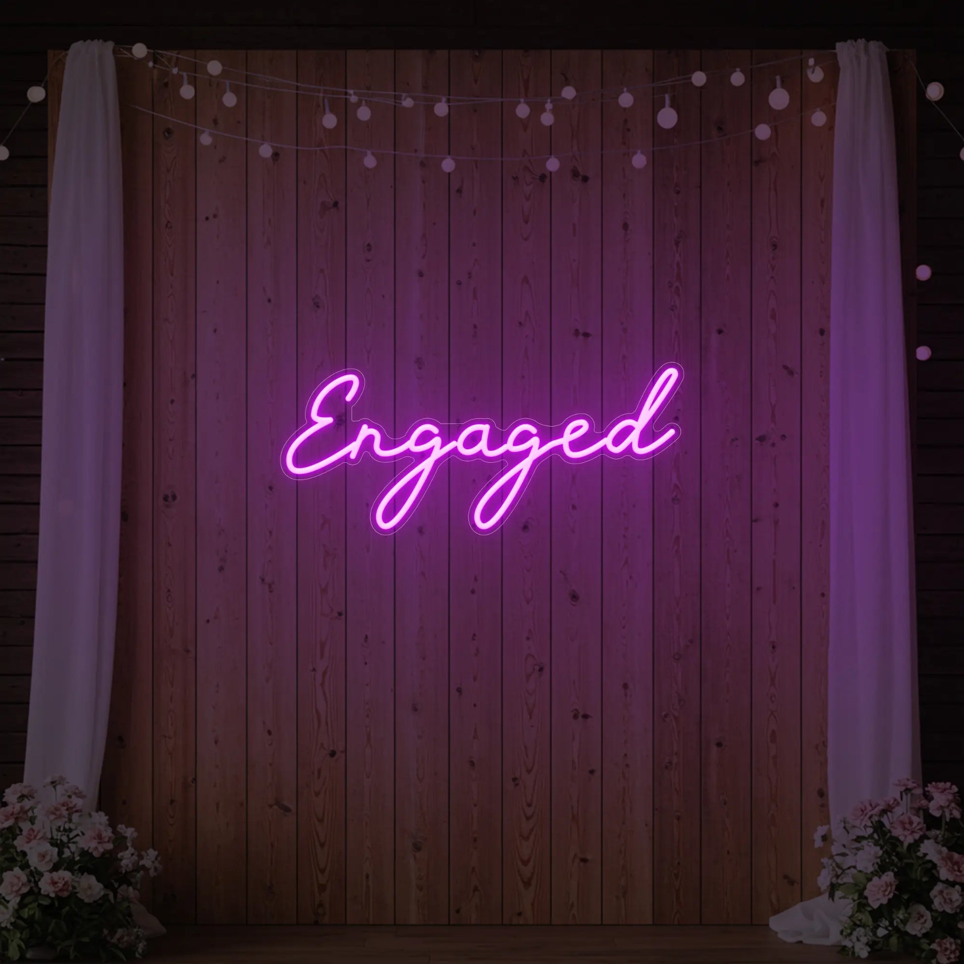 Enseigne lumineuse « Fiancé »