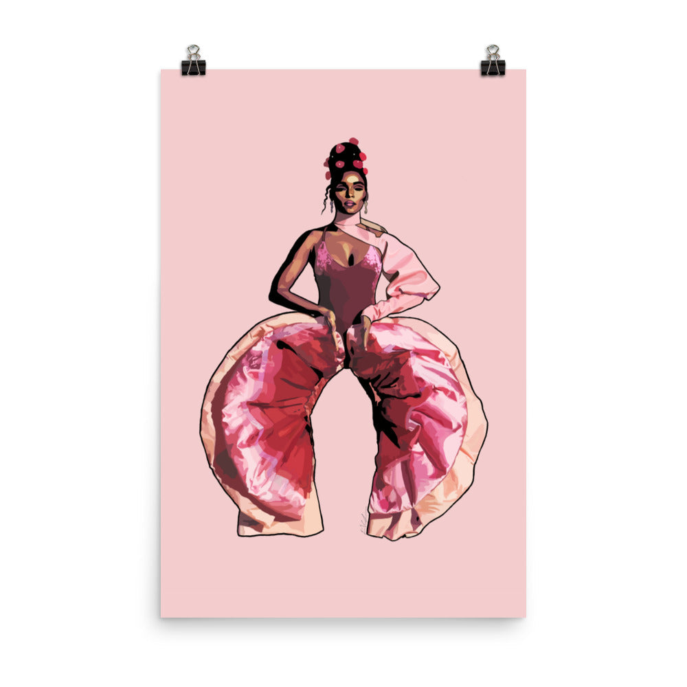 Janelle Monae ART PRINT