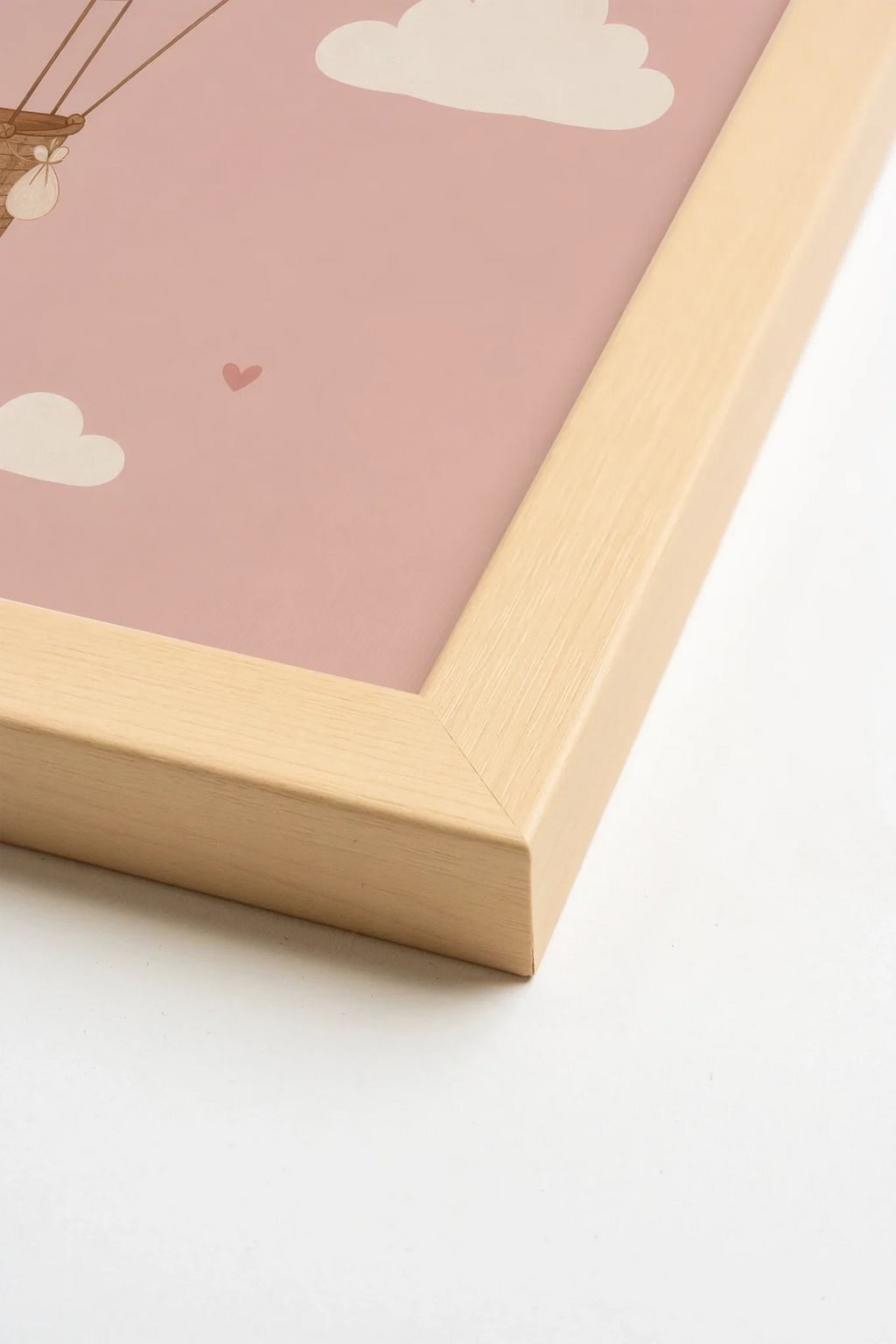 ENVOL ROSÉ, Artwork on Stretched Canvas, Natural Light Frame (collective)
