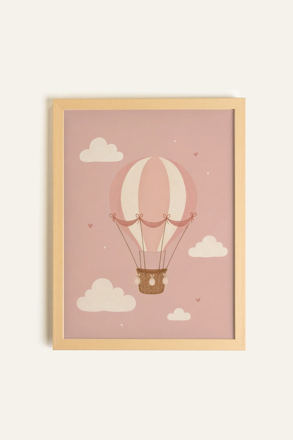 ENVOL ROSÉ, Artwork on Stretched Canvas, Natural Light Frame (collective)