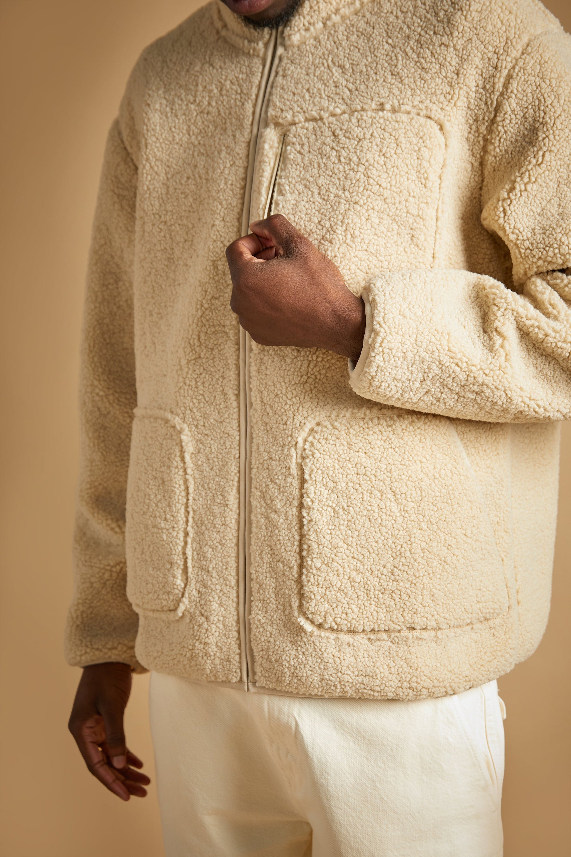 VESTE SHERPA ZIPPÉE