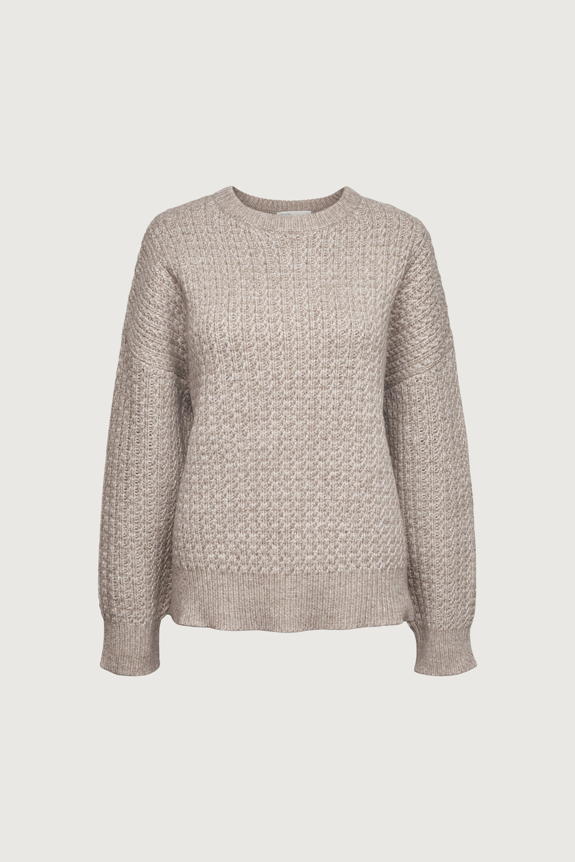 Pull ras du cou en maille épaisse