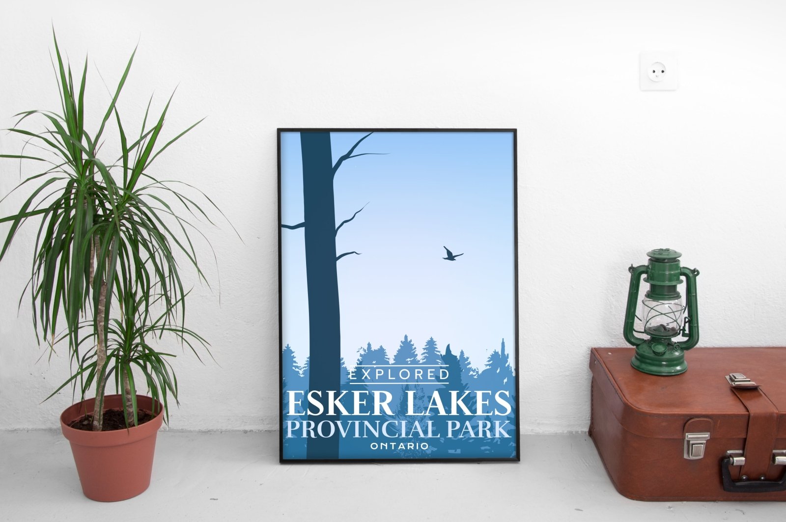 Affiche « Explorée » du parc provincial des lacs Esker