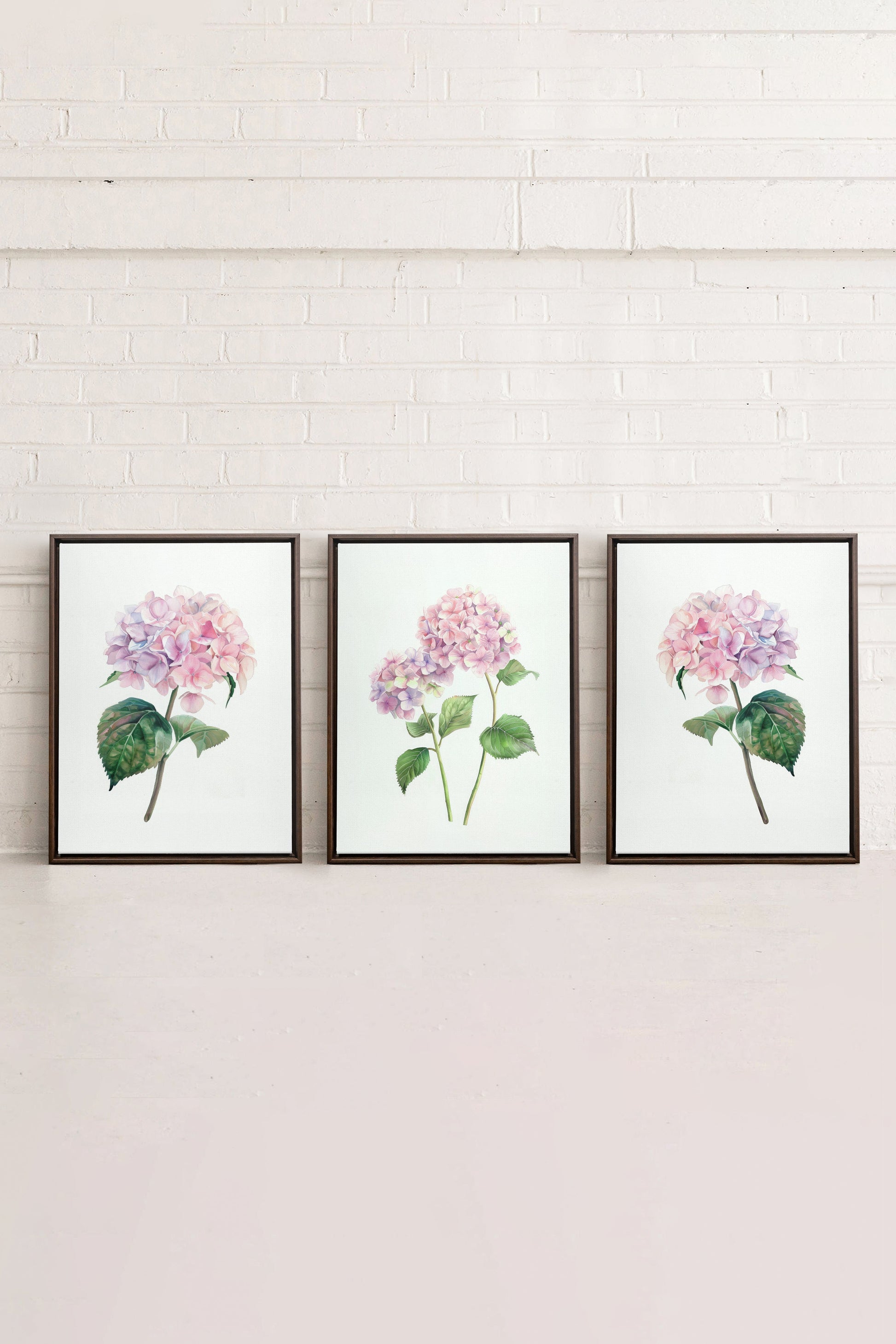 BLOSSOMING TRIO (3 Works on Stretched Canvas)