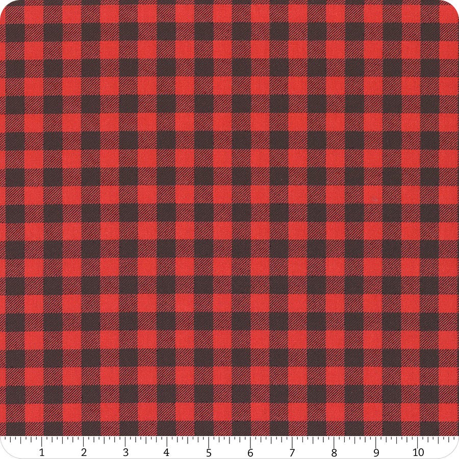Wilmington Prints' Essentials - Buffalo Check - Rouge/Noir