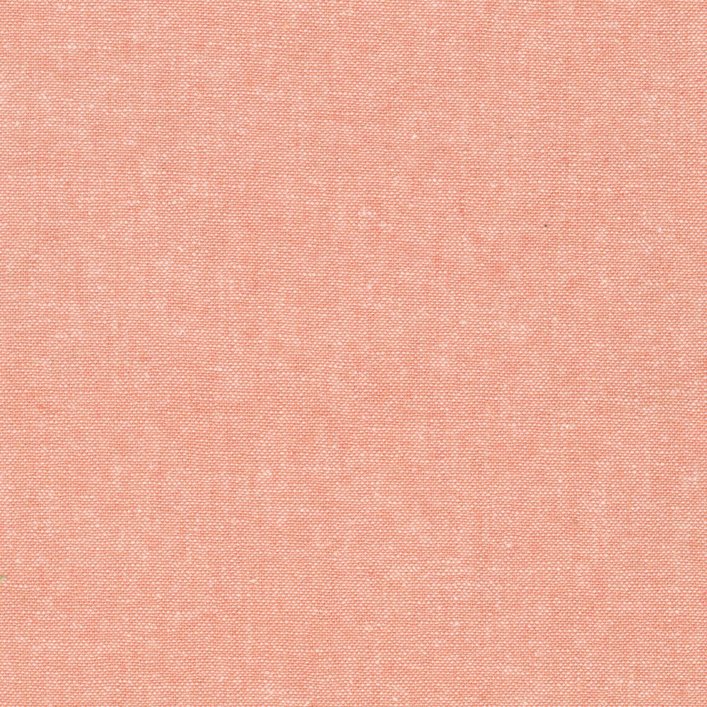 Mélange lin/coton teint en fil Essex - Corail, 1/4 yard
