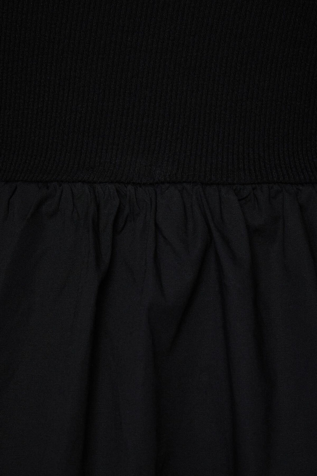 Mixed Media Flare Mini Dress