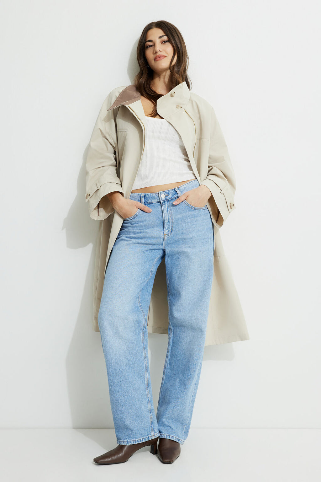 Trench-coat surdimensionné
