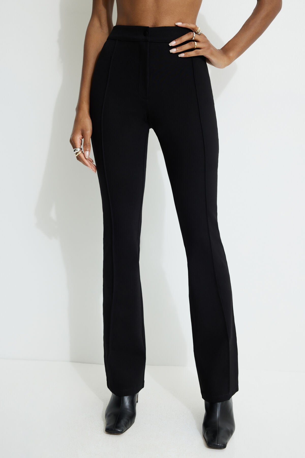 Leggings évasés à couture avant