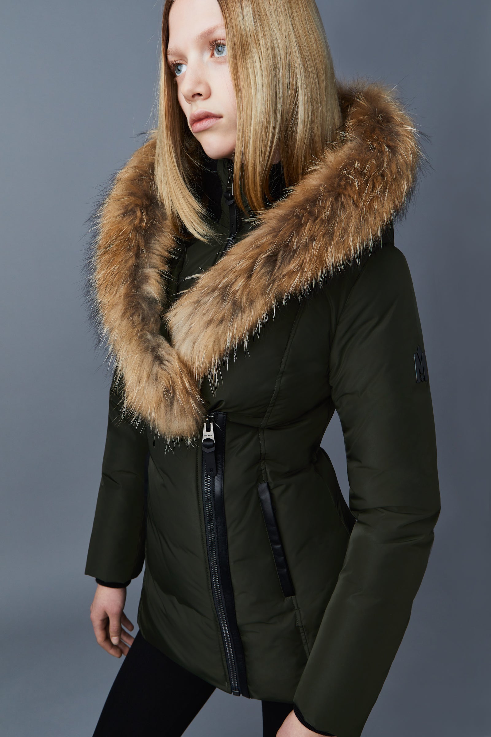 Manteau en duvet ADALI avec fourrure naturelle Signature Mackage Collar