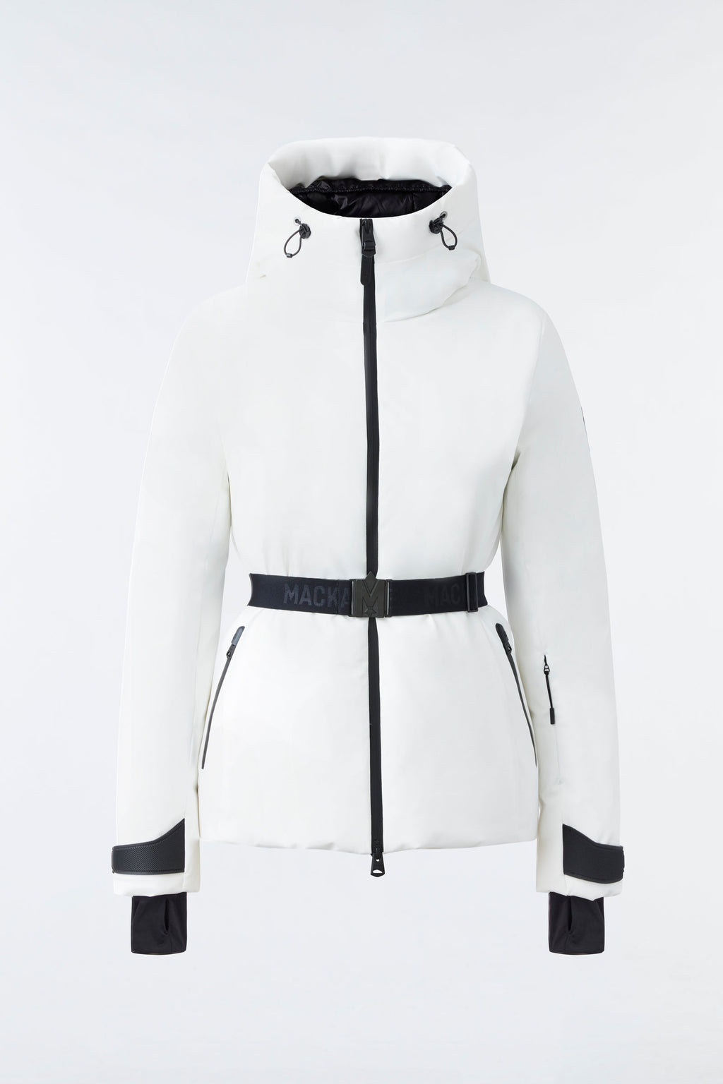 KRYSTAL Agile-360 belted down ski jacket with hood