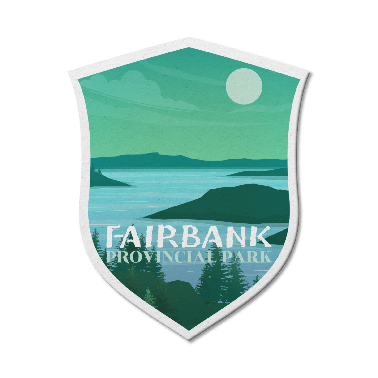 Autocollant en vinyle imperméable pour le parc provincial Fairbank, en Ontario