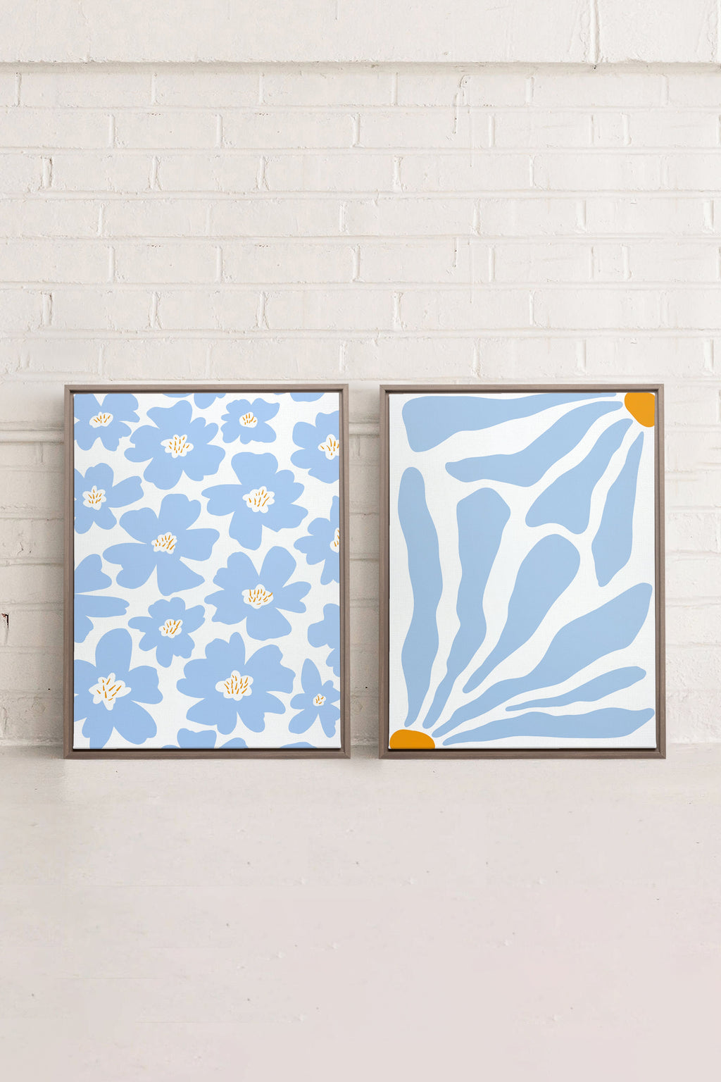 Botanical Fantasy (2 Stretched Canvas Works)