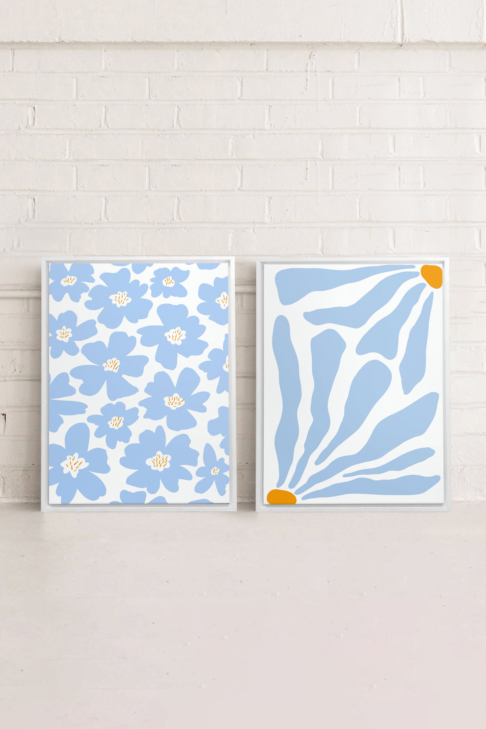 Botanical Fantasy (2 Stretched Canvas Works)
