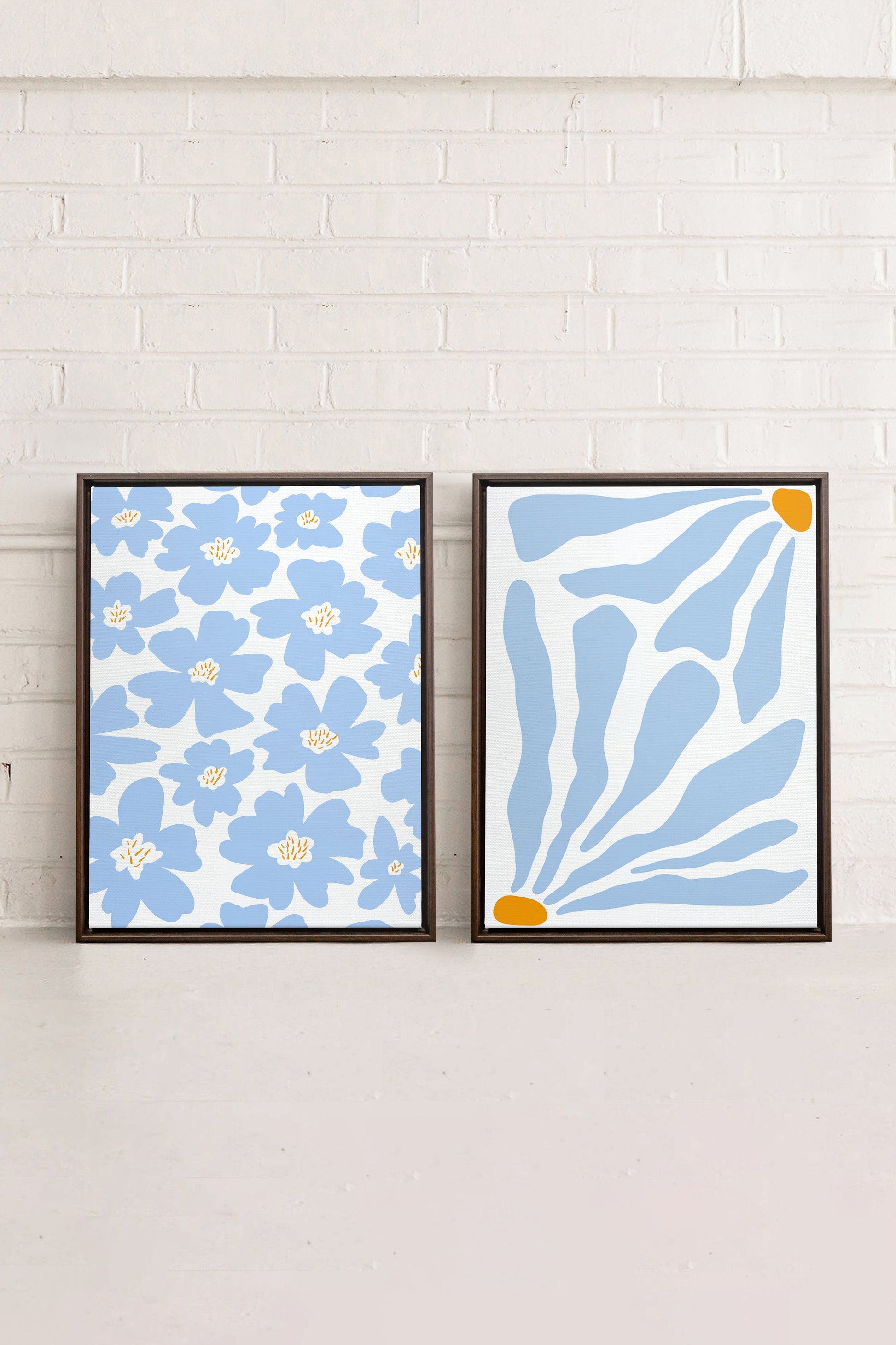 Botanical Fantasy (2 Stretched Canvas Works)