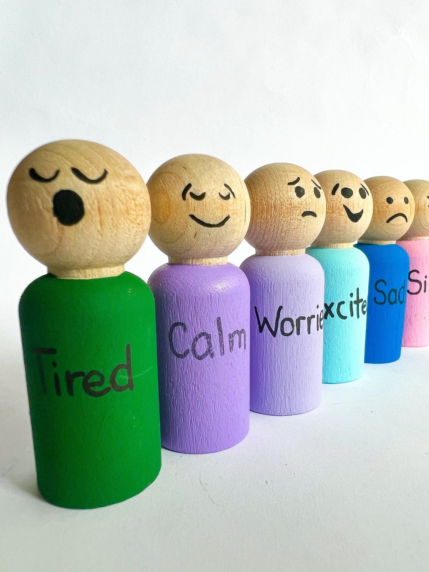 Feeling Friends emotion peg dolls