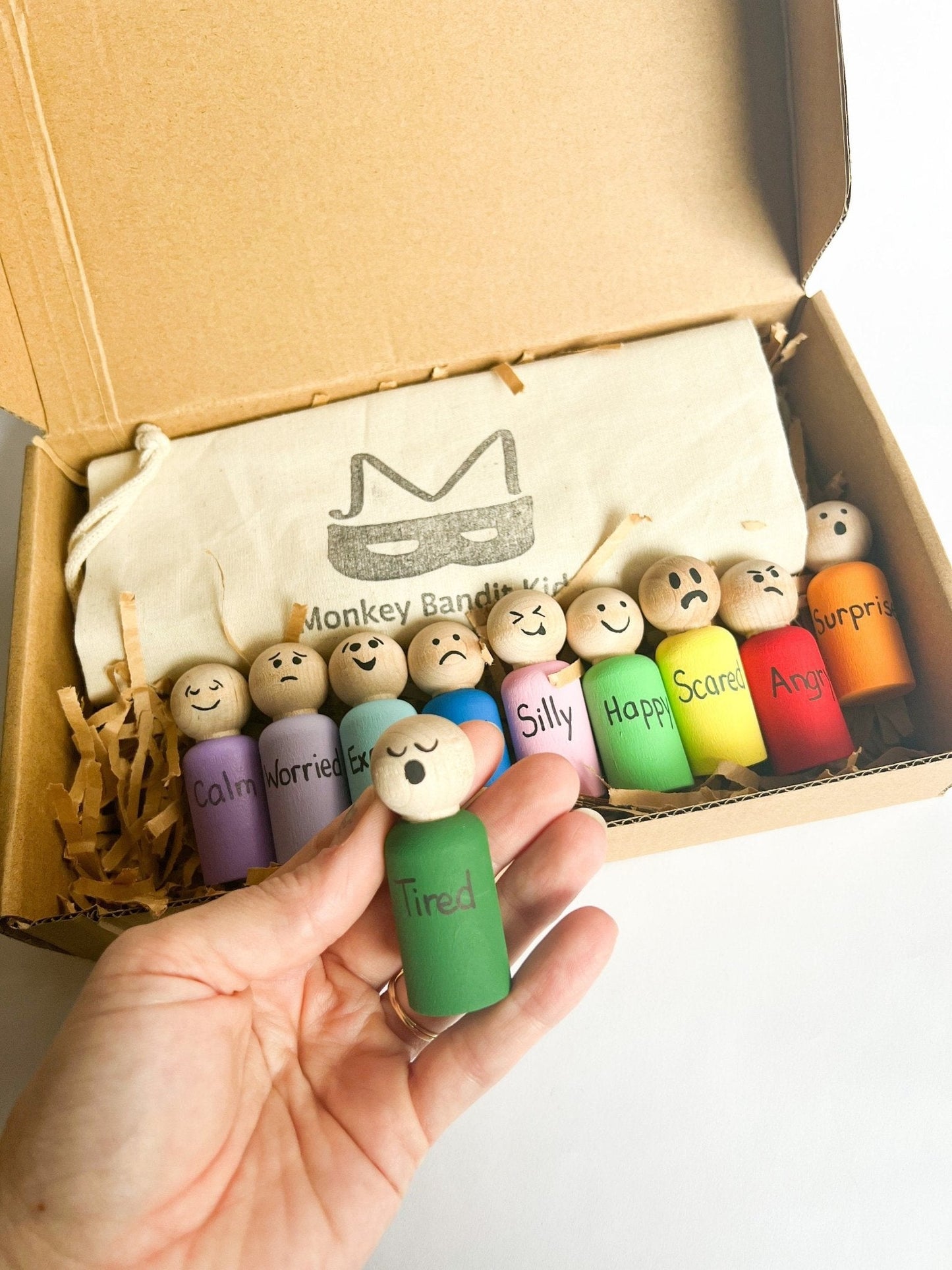 Feeling Friends emotion peg dolls