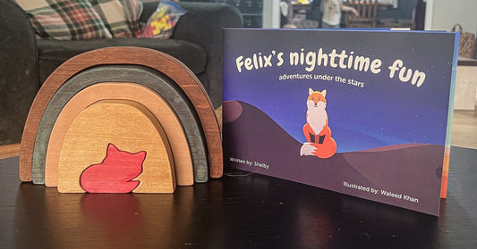 Felix the fox book and stacking toy set